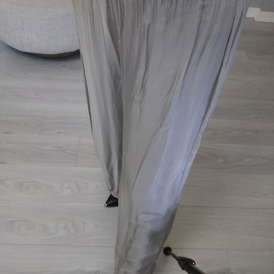 İtalyan İpek Pantolon Bej