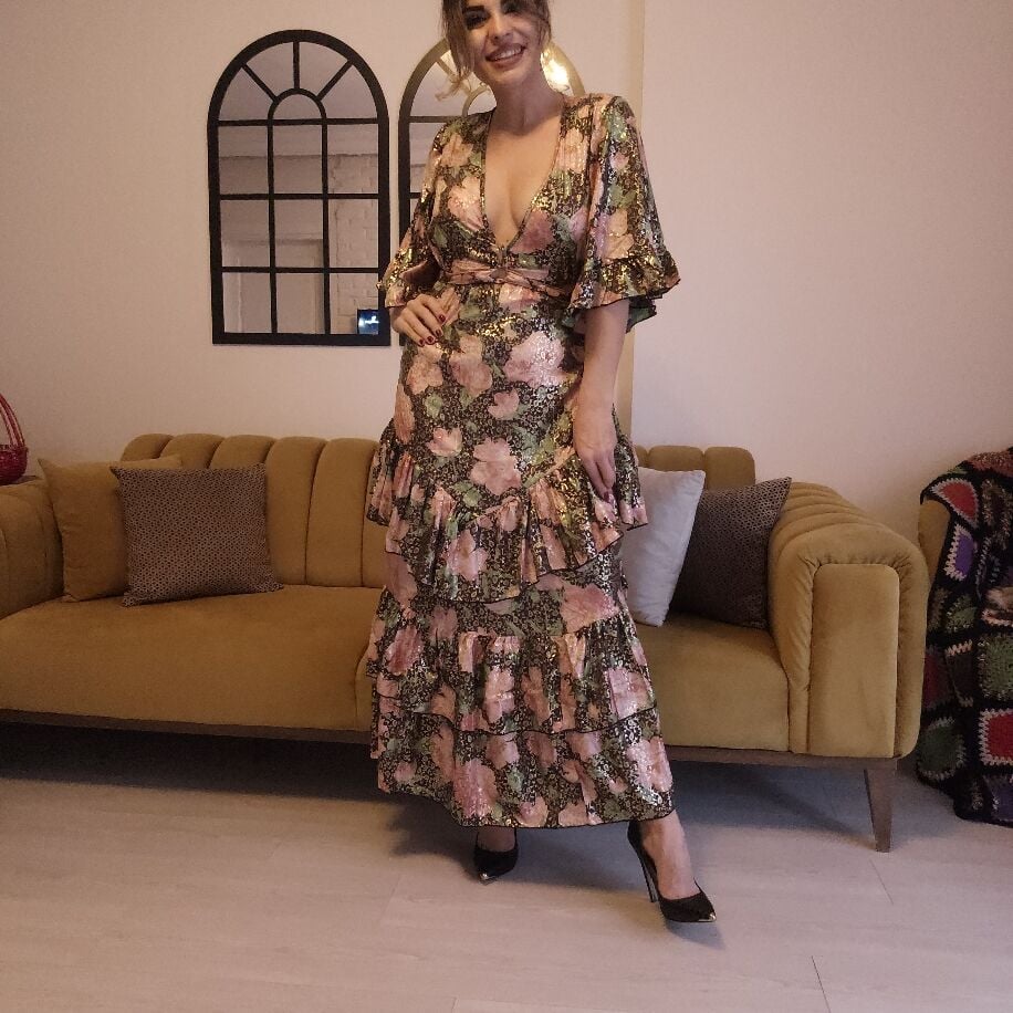 İthal Queen Elbise Siyah