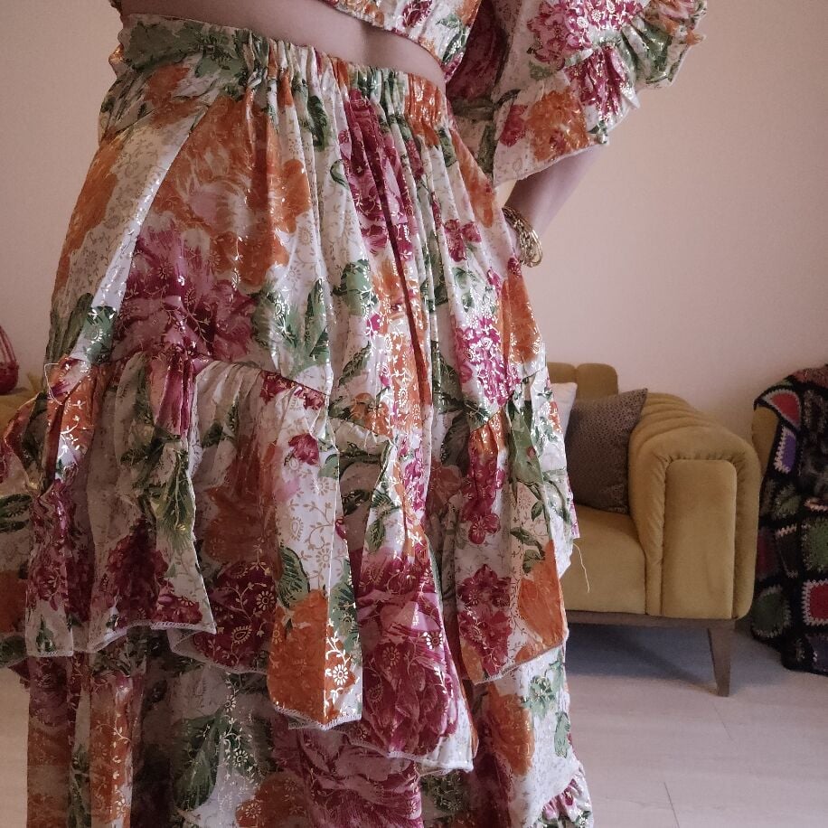 İthal Queen Elbise Bej