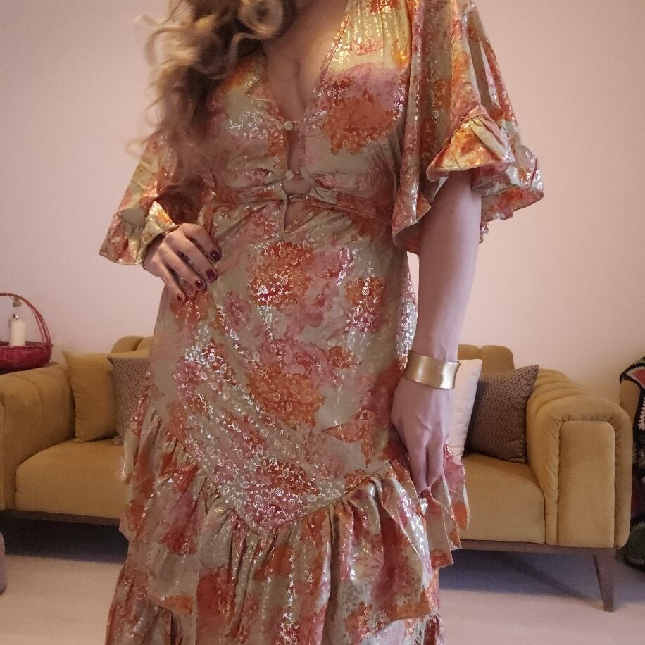 İthal Queen Elbise Yeşil