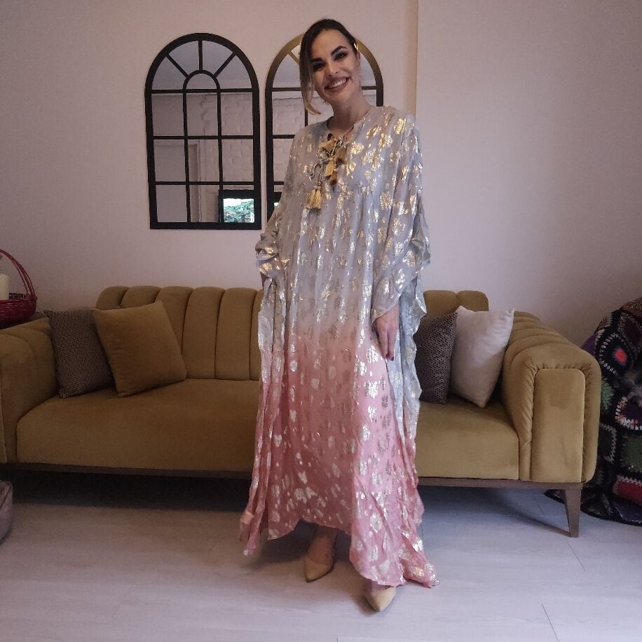 İthal Yaldız Panço Mavi Pembe