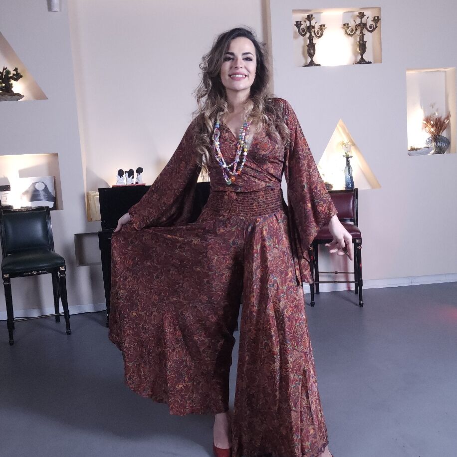 İthal İpek Pantolonlu Takım P6