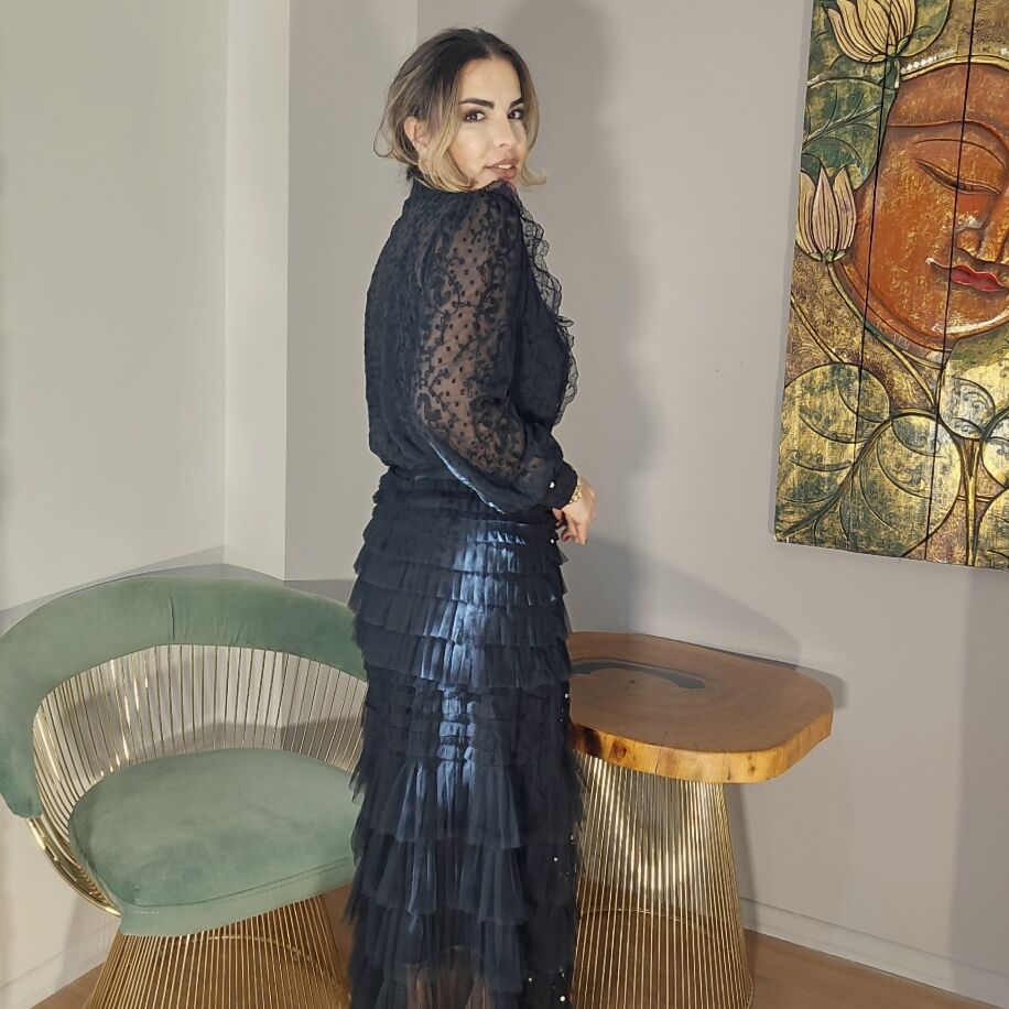 İthal inci taş gömlek