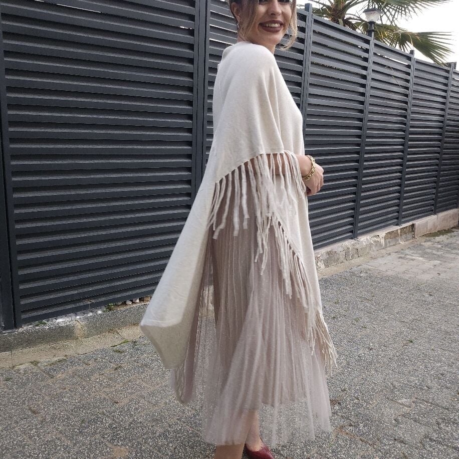 Pançolu Tütü Elbise Bej