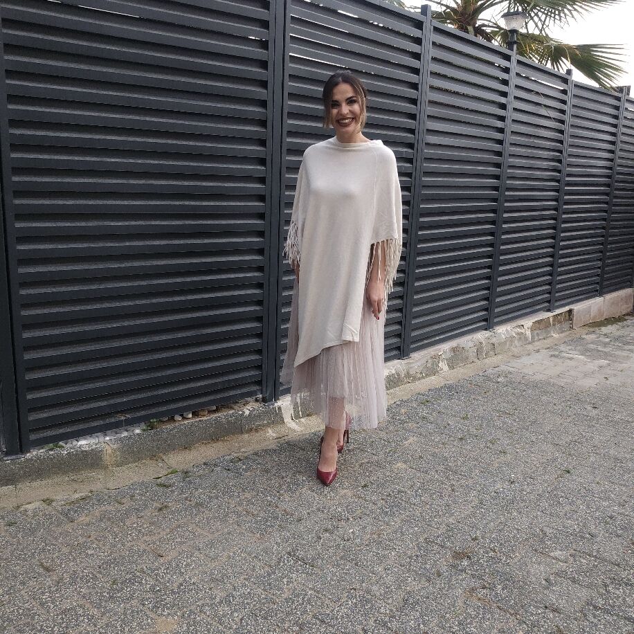 Pançolu Tütü Elbise Bej