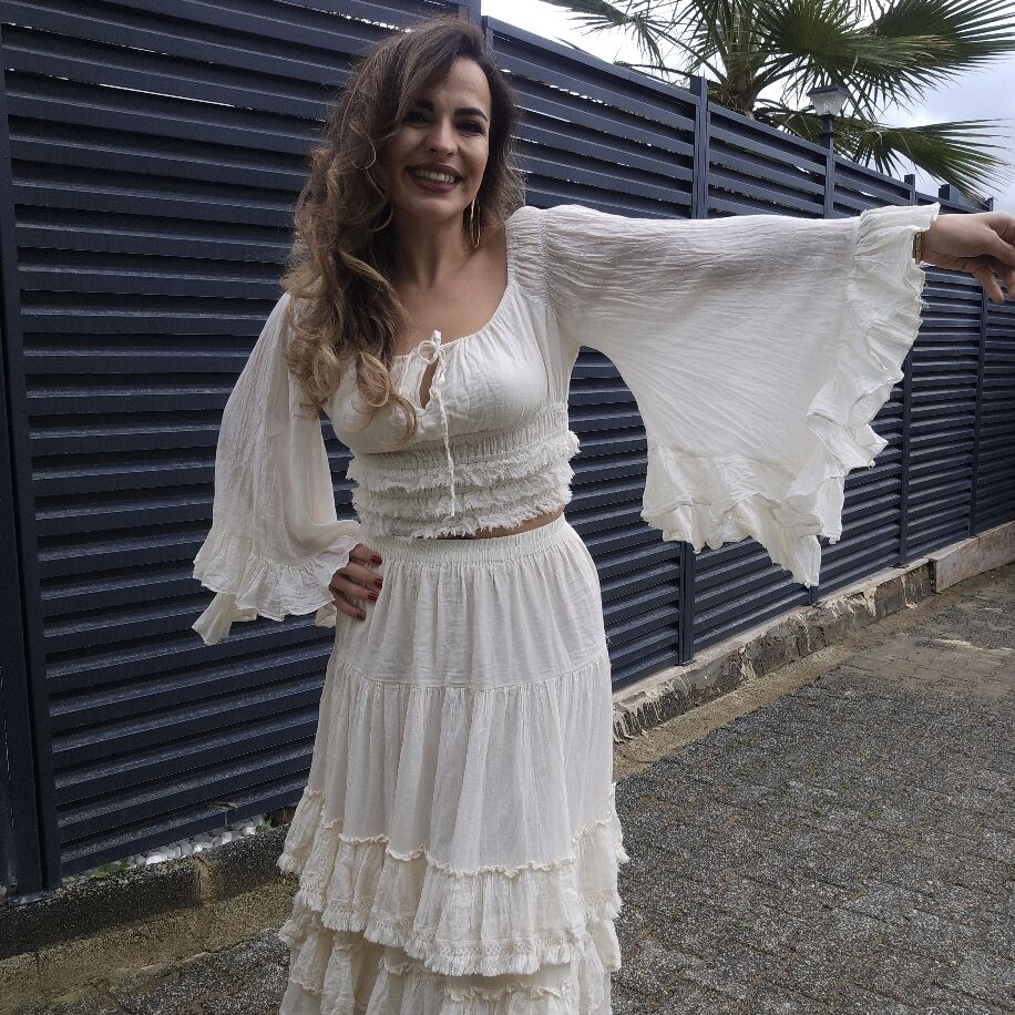 Bel Detaylı Natural Krop