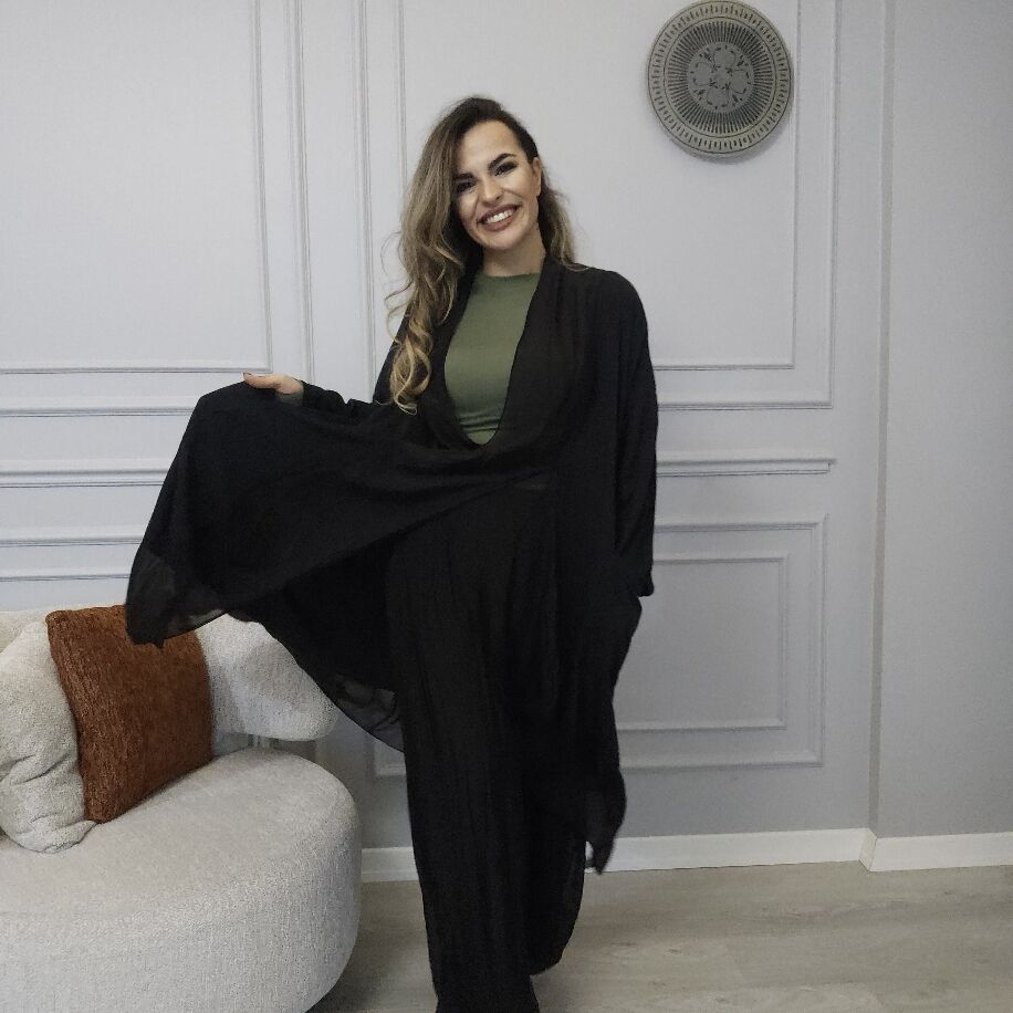 İtalyan Kaplı Takım Siyah